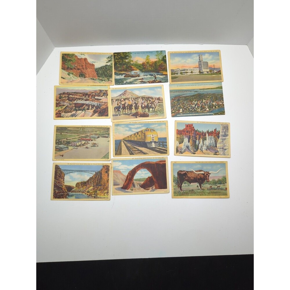 Vintage Art Colortone Post Cards Lot Of 12